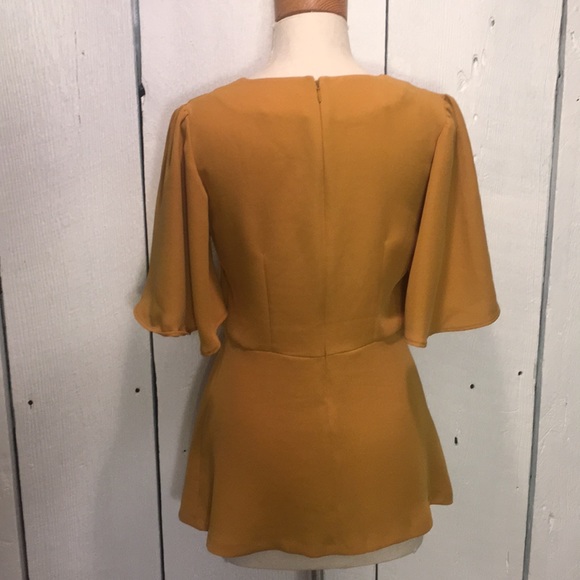 Mustard Ann Taylor Blouse XS - Picture 2 of 4